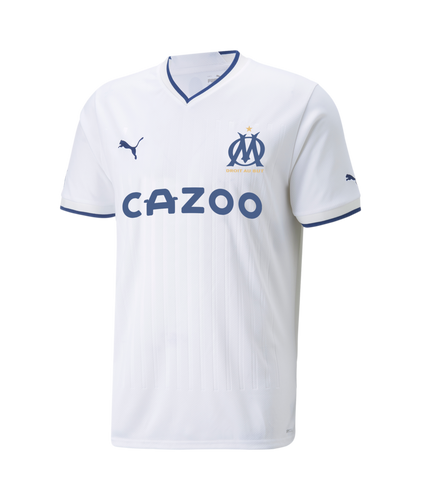 Puma Olympique Marseille Home Jersey 2022/23 766085 01 WHITE/BLUE