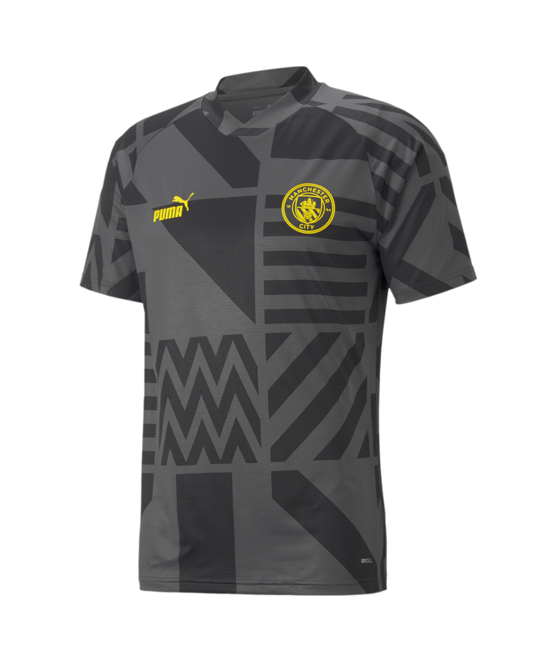 Puma Manchester City FC Pre Match Jersey 2022/23  767778 08 Black/Yellow
