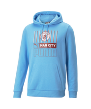 Load image into Gallery viewer, Puma Manchester City FC FTBLCORE Hoody 2022/23 767789 01 Light Blue