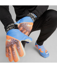 Load image into Gallery viewer, Puma Ultra Protect RC Junior GoalKeeper Gloves 041820 05 ULTRA ORANGE-BLUE GLIMMER