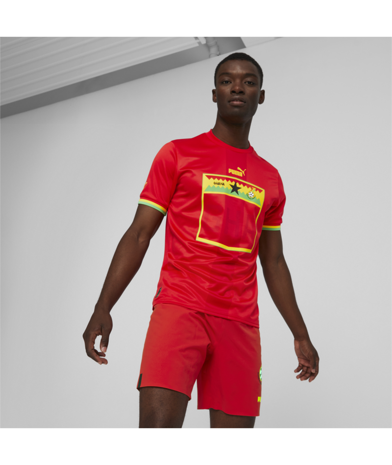 Puma Ghana Away Jersey 2022-23  765784 02 RED/DANDELION