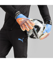 Load image into Gallery viewer, Puma Ultra Protect RC Junior GoalKeeper Gloves 041820 05 ULTRA ORANGE-BLUE GLIMMER