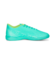 Load image into Gallery viewer, Puma Ultra Play Indoor Soccer Shoes 107227 03  ELECTRIC PEPPERMINT-PUMA WHITE-FAST YELLOW