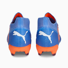 Load image into Gallery viewer, Puma Future Ultimate FG/AG Soccer Cleats 107165 01 BLUE GLIMMER-PUMA WHITE-ULTRA ORANGE