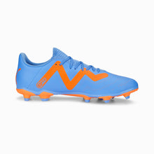 Load image into Gallery viewer, Puma Future Play FG/AG Soccer Cleats 107187 01 BLUE GLIMMER-PUMA WHITE-ULTRA ORANGE