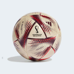 adidas 2022 FIFA World Cup AL HILM MINI SOCCER BALL HG4778 GLD/RED/BLK