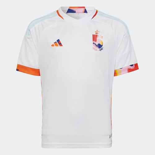 adidas Juniors Belgium Away Jersey 2022/23 HE6637 White