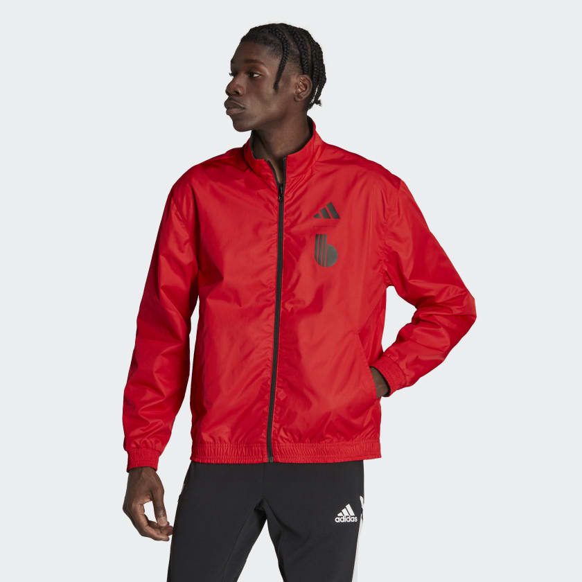 adidas Adult Belgium Anthem Jacket 2022/23 HE1431 Black/Red