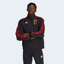 Load image into Gallery viewer, adidas Adult Belgium Anthem Jacket 2022/23 HE1431 Black/Red
