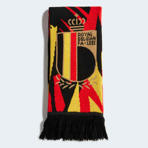 adidas Belgium Soccer Scarf HM6673 Black/Bold Gold/Red
