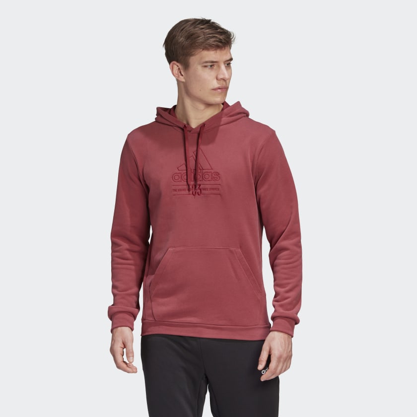 adidas Men's Brilliant Basic Hoodie GD3832 Red – Soccer Zone