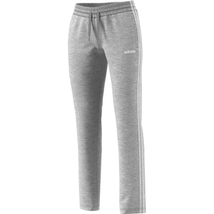 adidas Women's Essentials Fleece 3S Open Hem Pant MEDIUM GREY HEATHER/WHITE EI0691