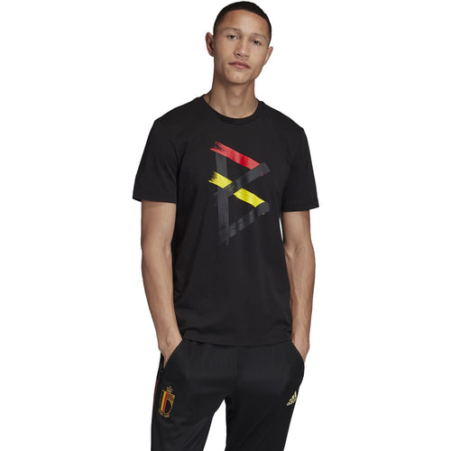 adidas Men's Belgium Soccer Tee 2021 FI5418 Black
