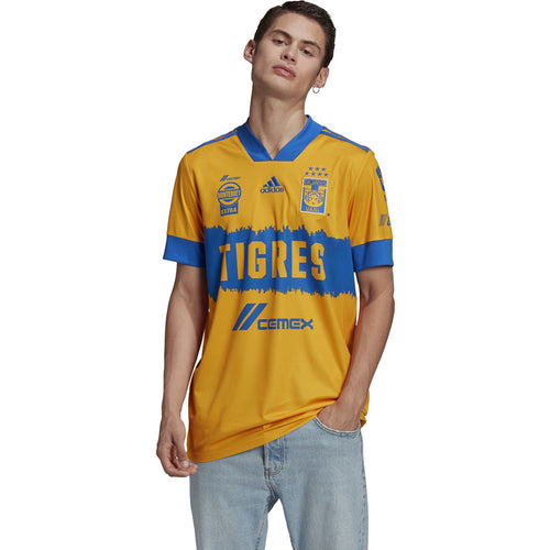 adidas Tigres Home Jersey 2020/21 Yellow/Blue FR2305