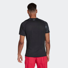 Load image into Gallery viewer, adidas Men&#39;s Freelift Printed Tennis T-Shirt Heat.Rdy GG3746 Black