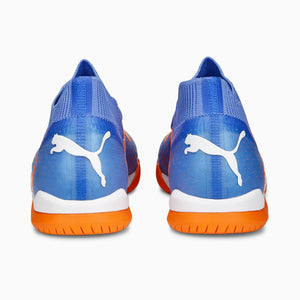 Puma Future Match Indoor Soccer Shoes 107185 01  BLUE GLIMMER-PUMA WHITE-ULTRA ORANGE