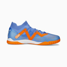 Load image into Gallery viewer, Puma Future Match Indoor Soccer Shoes 107185 01  BLUE GLIMMER-PUMA WHITE-ULTRA ORANGE