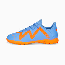 Load image into Gallery viewer, Puma Future Play Turf Soccer Shoes 107202 01 BLUE GLIMMER-PUMA WHITE-ULTRA ORANGE