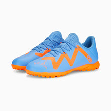 Load image into Gallery viewer, Puma Future Play Turf Soccer Shoes 107202 01 BLUE GLIMMER-PUMA WHITE-ULTRA ORANGE