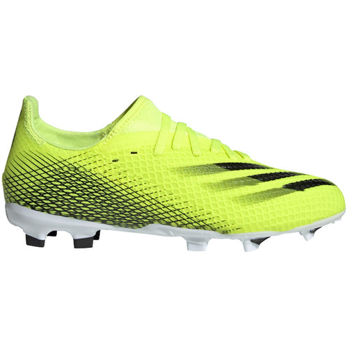 adidas X Ghosted.3 JR Firm Ground Cleats - FW6934 Solar Yellow/Black