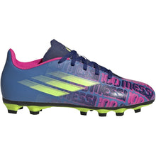 Load image into Gallery viewer, adidas X Speedflow.4 FxJ Youth Soccer Cleat FY6933 BLUE/PINK/YELLOW