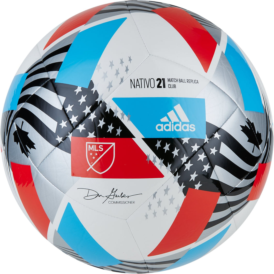 adidas MLS Club Soccer Ball 2021 GK3494 white/black/silver