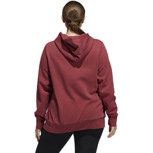 Load image into Gallery viewer, adidas Women&#39;s Essentials Linear OverHead Fleece Hoodie LEGACY RED/WHITE GL2787