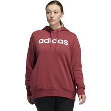 Load image into Gallery viewer, adidas Women&#39;s Essentials Linear OverHead Fleece Hoodie LEGACY RED/WHITE GL2787
