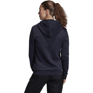 adidas Women's Essentials Linear Over Head Fleece Hoodie LEGEND INK/SIGNAL PINK GL6308