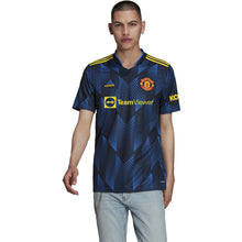 Load image into Gallery viewer, adidas Manchester United FC 3rd Jersey Replica GM4616 BLUE/BLACK/YELLOW