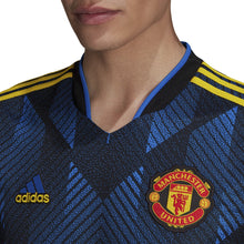 Load image into Gallery viewer, adidas Manchester United FC 3rd Jersey Replica GM4616 BLUE/BLACK/YELLOW