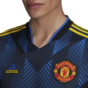 adidas Manchester United FC 3rd Jersey Replica GM4616 BLUE/BLACK/YELLOW