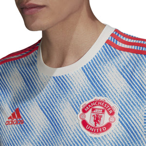 adidas Manchester United FC Adult Away Jersey GM4621 WHITE/BLUE/RED