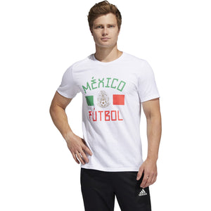 adidas Men's Mexico Amplifier Soccer Tee SOCCR-MXS-SXB/WHITE GN1758