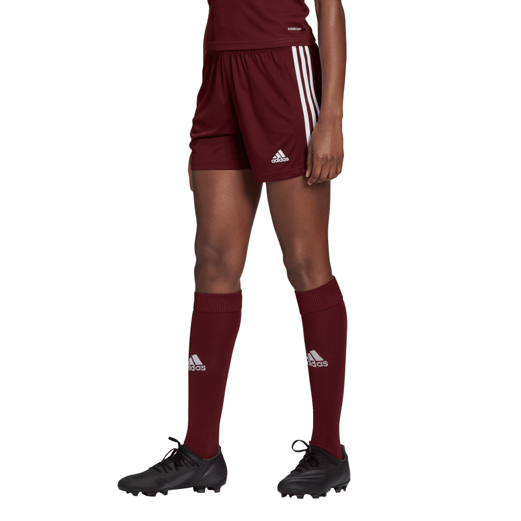 adidas Women's Squadra 21 Shorts GN8085 MAROON/WHITE – Soccer Zone