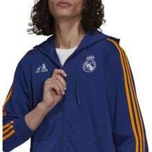Load image into Gallery viewer, adidas Real Madrid 3S FZ Hoodie GR4241 BLUE/ORANGE