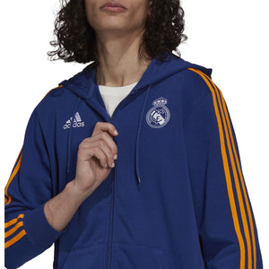 adidas Real Madrid 3S FZ Hoodie GR4241 BLUE/ORANGE