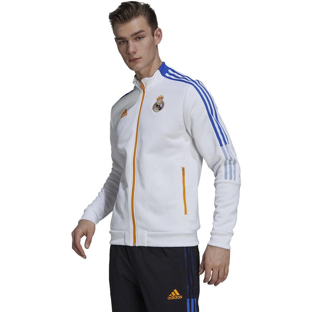 adidas Real Madrid CF Anthem Jacket GR4270 WHITE/BLUE/ORANGE