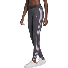 Load image into Gallery viewer, adidas Women&#39;s 3 Stripes Leggings DARK GREY GV6016