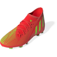 Load image into Gallery viewer, adidas Predator EDGE.3 FG Junior Soccer Cleats GW0980 SOLAR RED/SOLAR GREEN