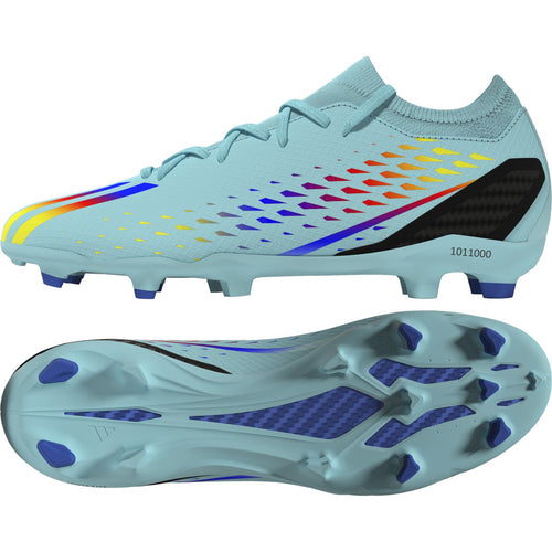 adidas X SpeedPortal.3 FG Soccer Cleats GW8456 CLEAR AQUA/POWER BLUE/SOLAR YELLOW