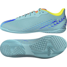 Load image into Gallery viewer, adidas X SpeedPortal.4 Indoor Shoes GW8502 CLEAR AQUA/POWER BLUE/SOLAR YELLOW