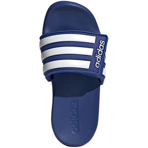 Adidas Adilette Comfort Adustable Kids Slides GZ5329 Royal Blue/White