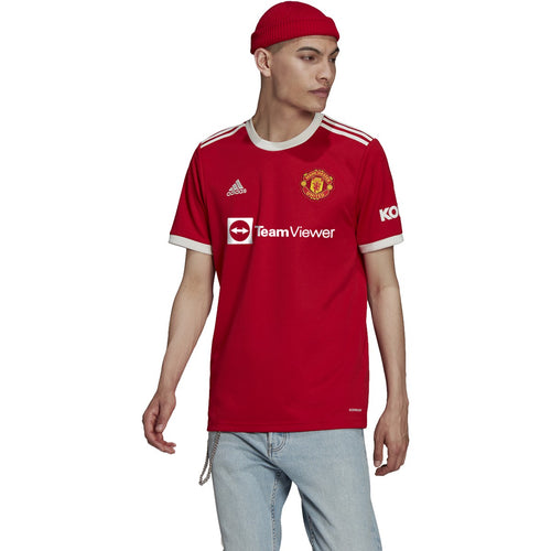 adidas Manchester United FC Adult Home Jersey 2021/2022 H31447 RED/WHITE