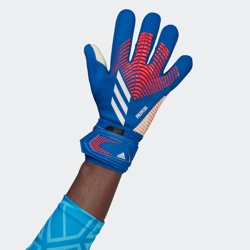 Adidas Predator Pro Goalie Gloves, Blue/Turbo/White / 12