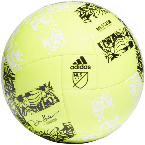 adidas MLS Club Match Soccer Ball H57823 SLIME/BLACK/WHITE