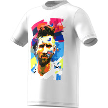Load image into Gallery viewer, adidas Youth Messi Graphic Tee HA0918 WHITE