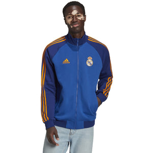 adidas Real Madrid 21/22 Anthem Jacket HA2533 Blue/Yellow