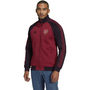 adidas Arsenal FC 2021/2022 Adult Anthem Jacket HA5256 MAROON/BLACK