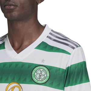 Adidas 2022-23 Celtic FC Jersey Aeroready White Green Silver Mens Size XL  HA5444